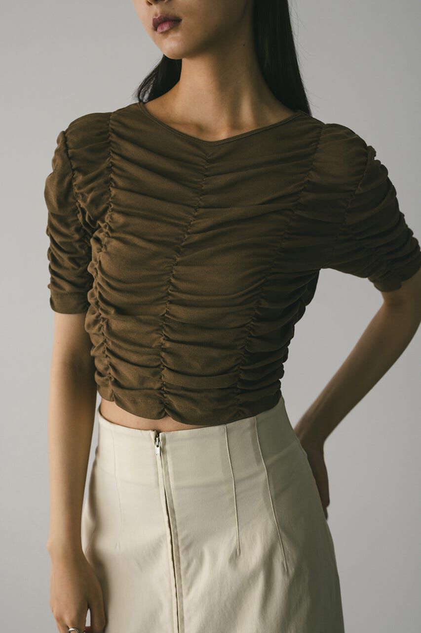 STYLEMIXER「ランダムシャーリングトップ」|Tシャツ・カットソー|