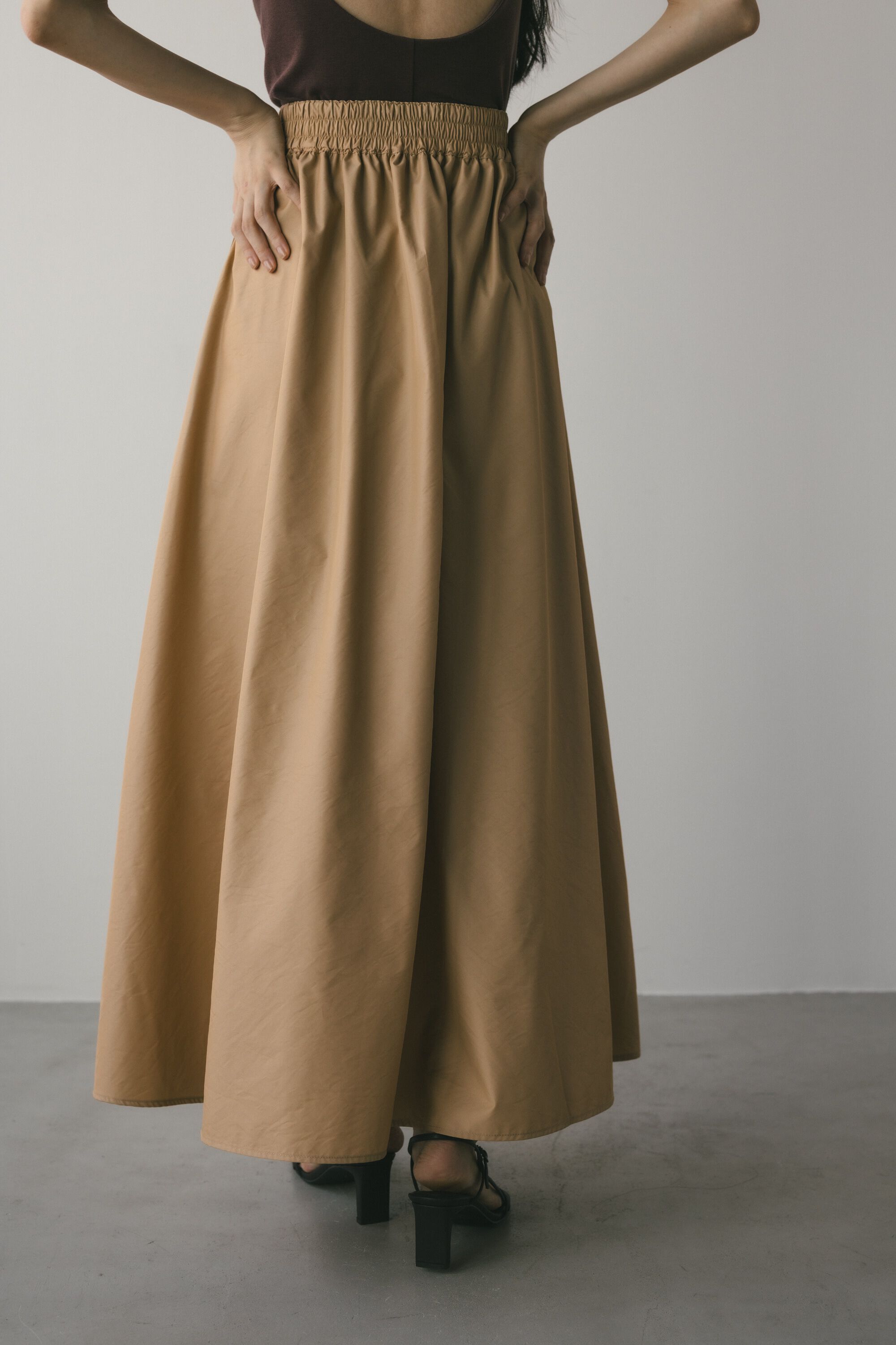 STYLEMIXER「タフタボリュームフレアスカート」|スカート|