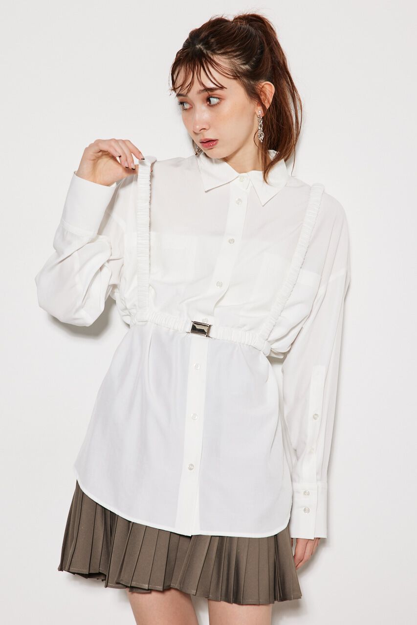 rienda「シャーリングハーネスBLS」|シャツ・ブラウス|