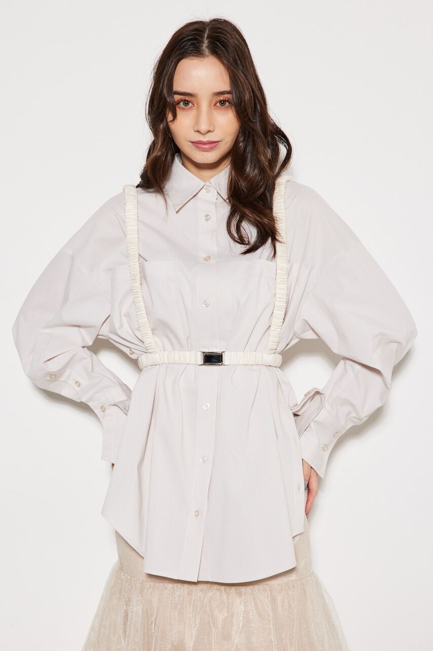 rienda「シャーリングハーネスBLS」|シャツ・ブラウス|BEG