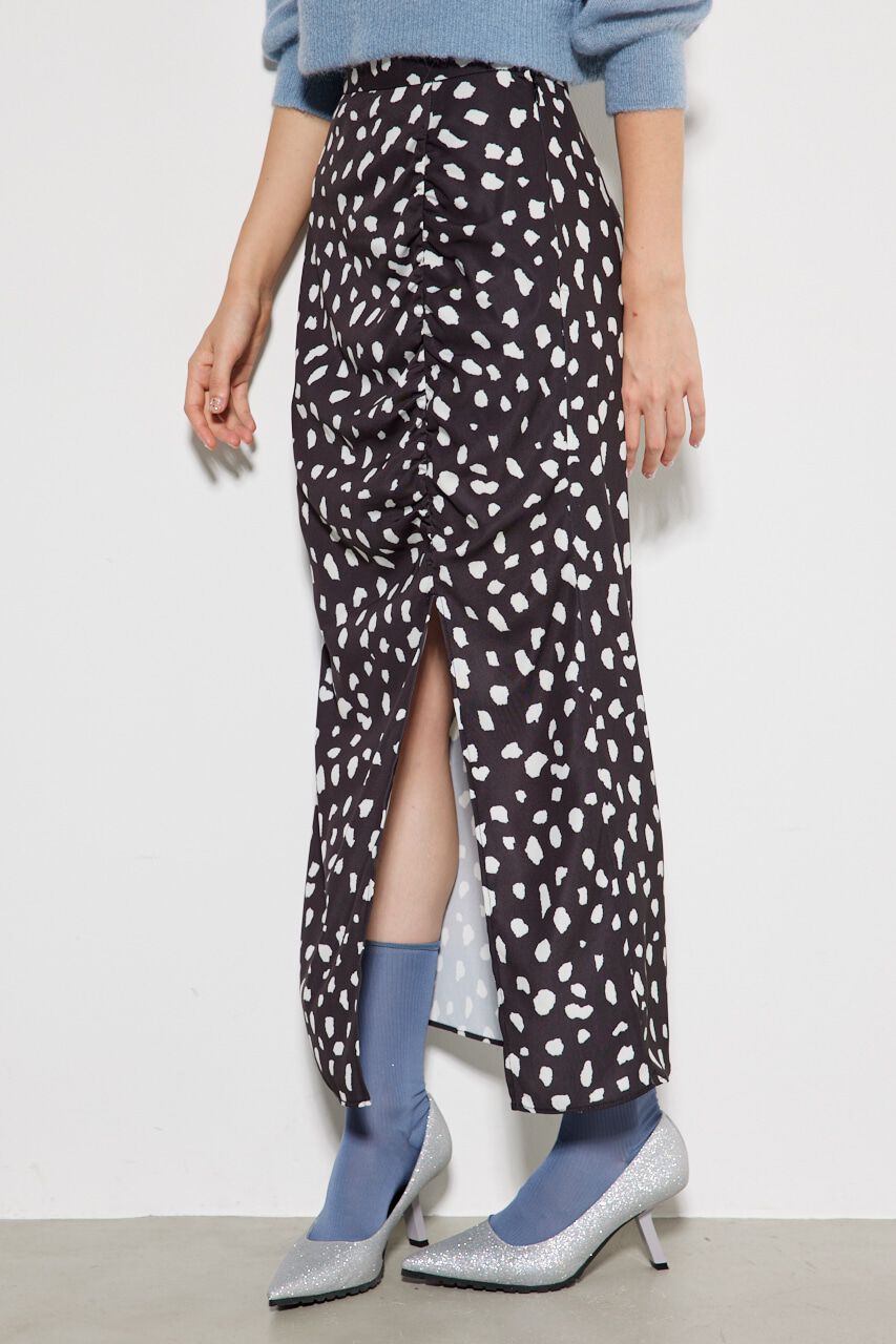 rienda「ハイスリットJWギャザーSK」|スカート|