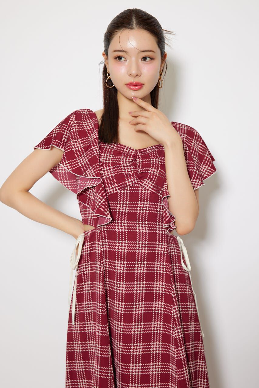 rienda「フリルウエストオープンワンピース」|ワンピース|