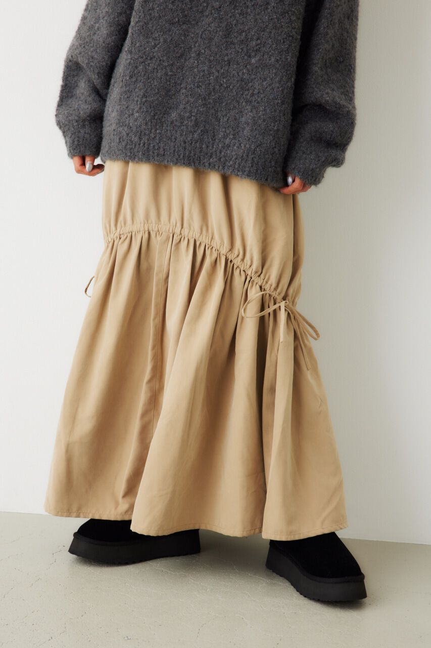 RODEO CROWNS「ギャザーフレアスカート」|スカート|BEG