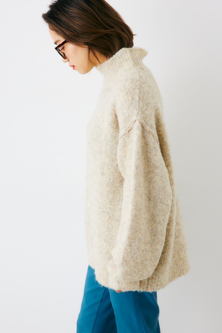 RODEO CROWNS「ミックスブークレルーズタートルニット」|ニット・セーター|