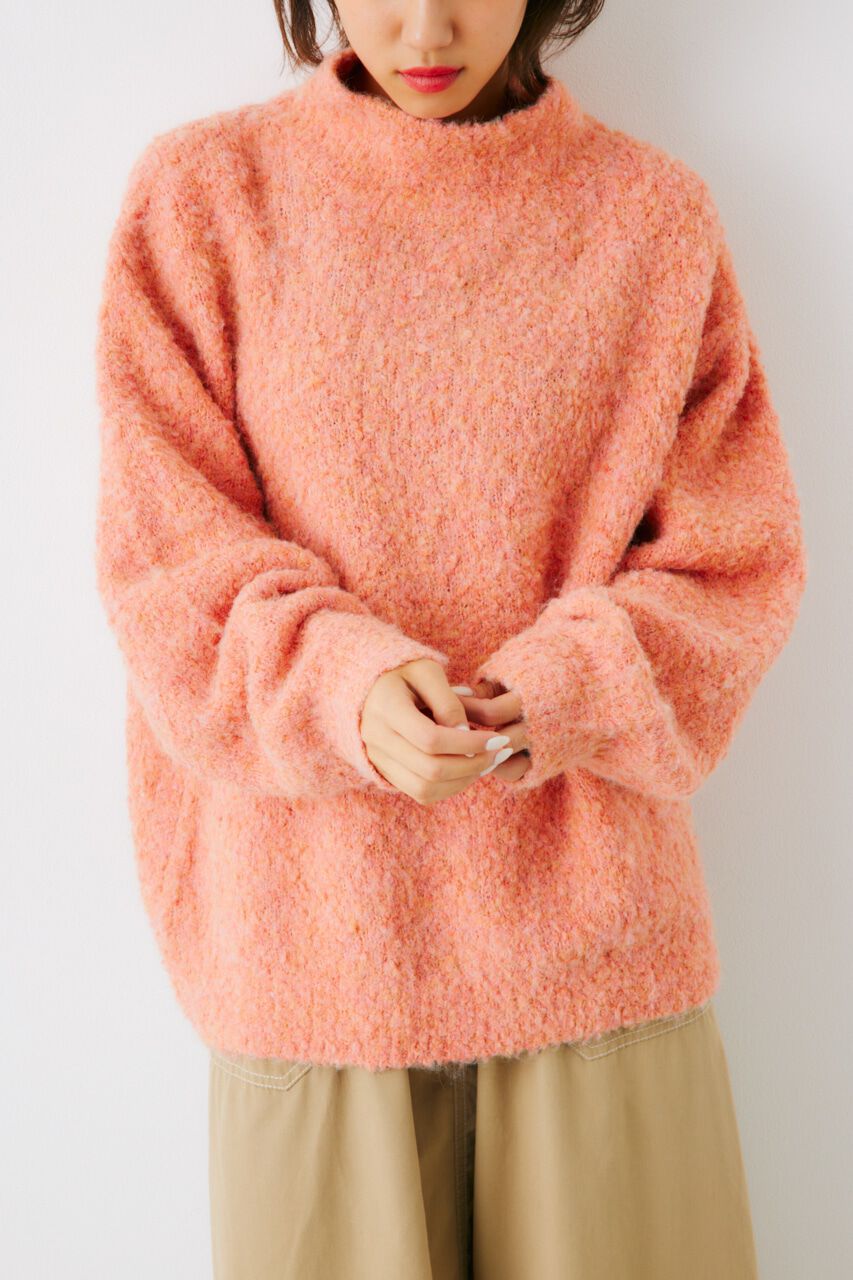 RODEO CROWNS「ミックスブークレルーズタートルニット」|ニット・セーター|