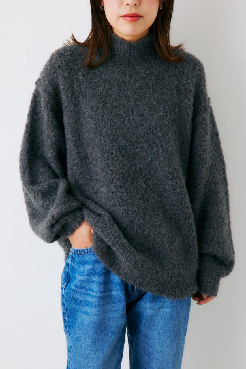 RODEO CROWNS「ミックスブークレルーズタートルニット」|ニット・セーター|