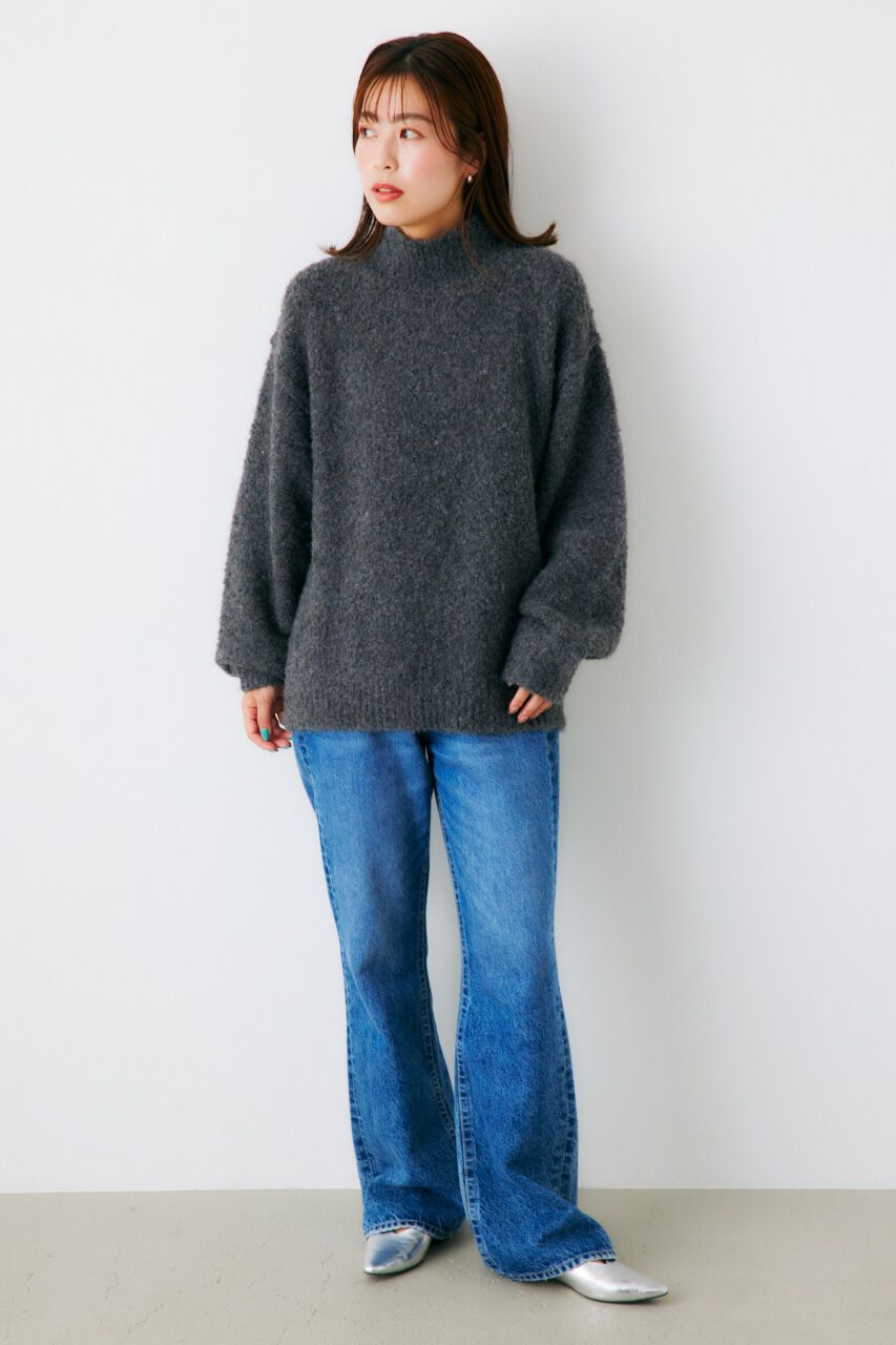 RODEO CROWNS「ミックスブークレルーズタートルニット」|ニット・セーター|