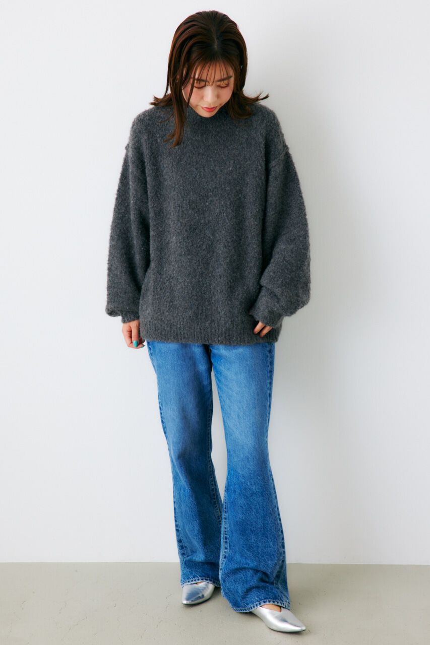 RODEO CROWNS「ミックスブークレルーズタートルニット」|ニット・セーター|