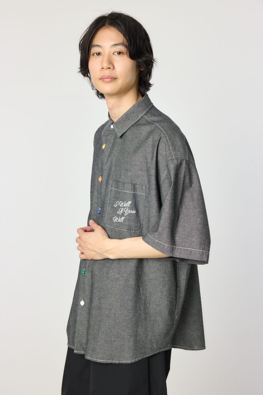 RODEO CROWNS「バックフラワーシャンブレーシャツ」|シャツ・ブラウス|