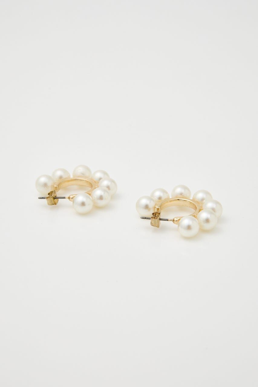 RODEO CROWNS「フェイクパールフープピアス」|ピアス|