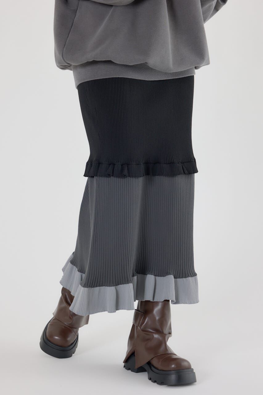 RODEO CROWNS「A-LIGHT フリル切替ニットスカート」|スカート|