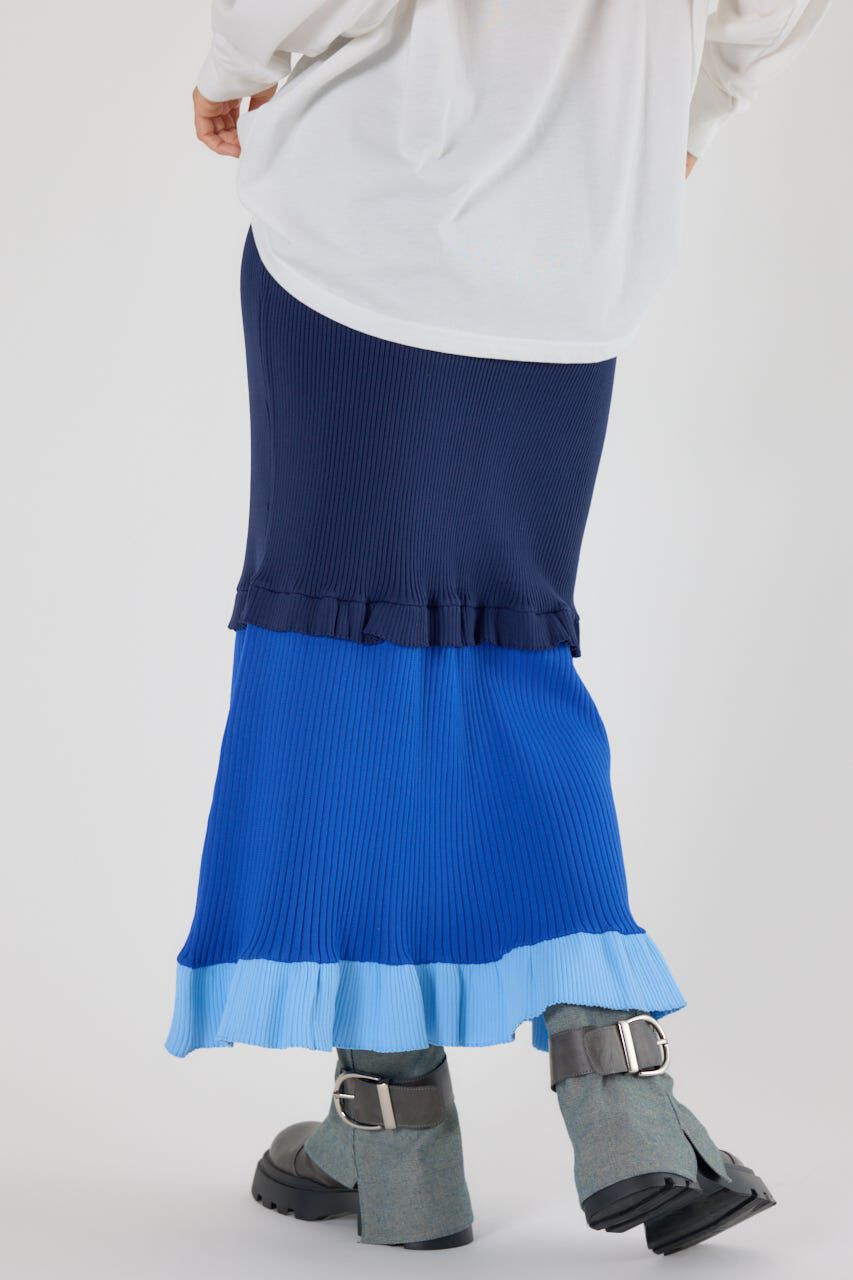 RODEO CROWNS「A-LIGHT フリル切替ニットスカート」|スカート|