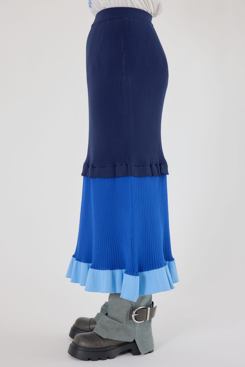 RODEO CROWNS「A-LIGHT フリル切替ニットスカート」|スカート|