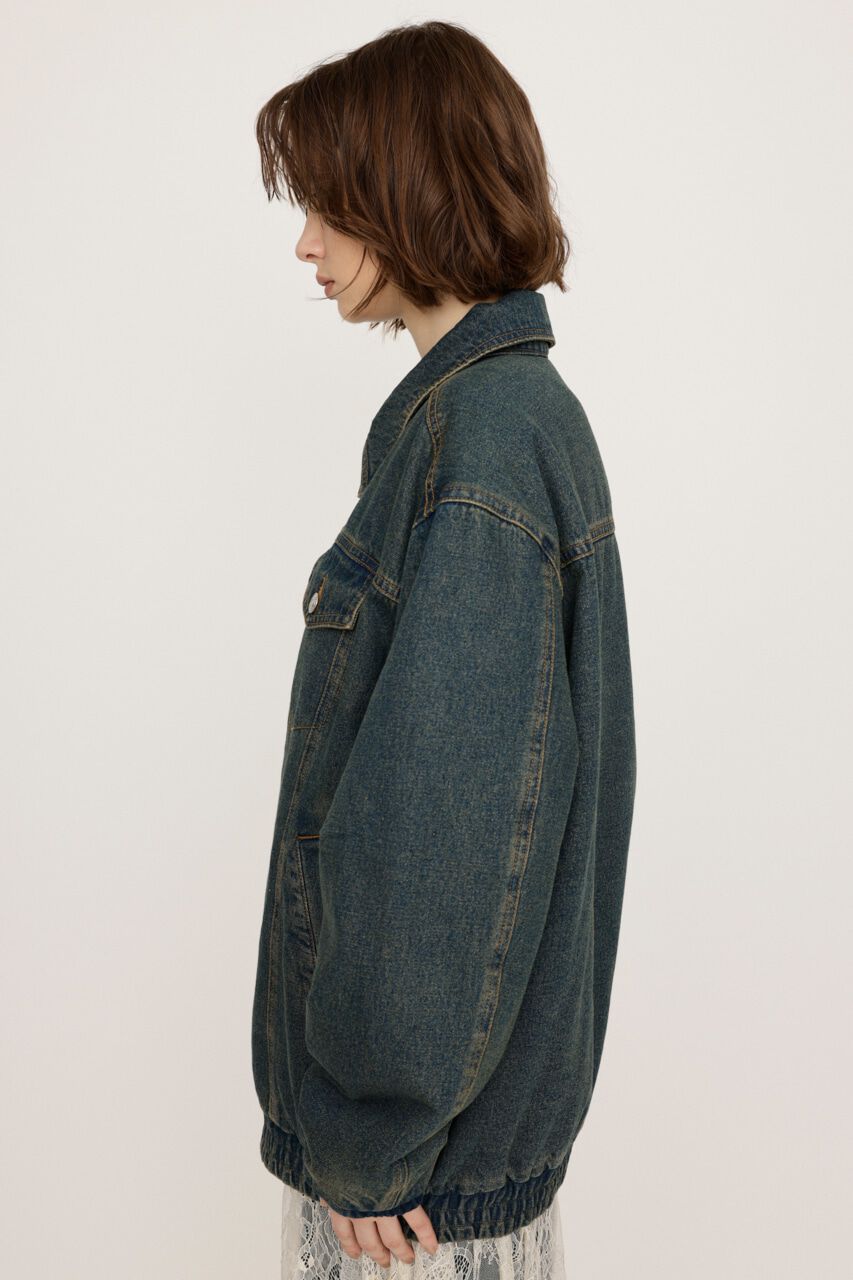 SLY「FRONT ZIP DENIM ブルゾン」|デニムジャケット|