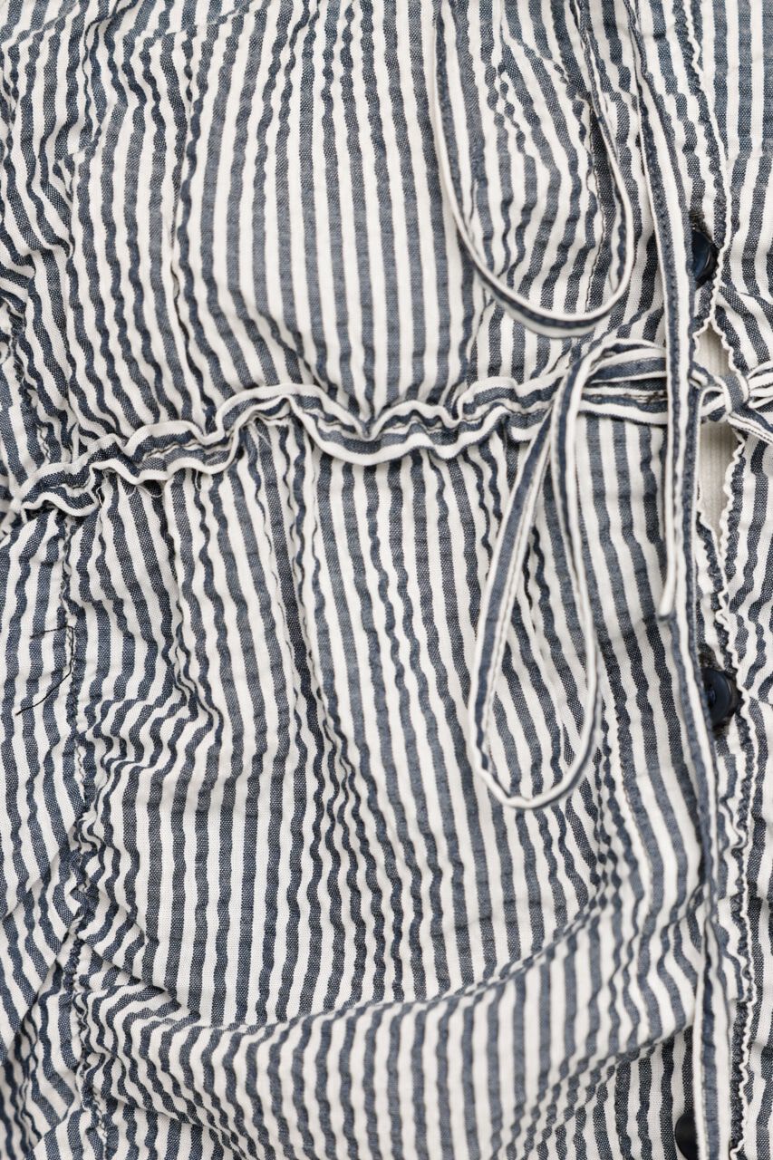 SLY「SHIRRING SKIPPER RIBBON シャツ」|シャツ・ブラウス|