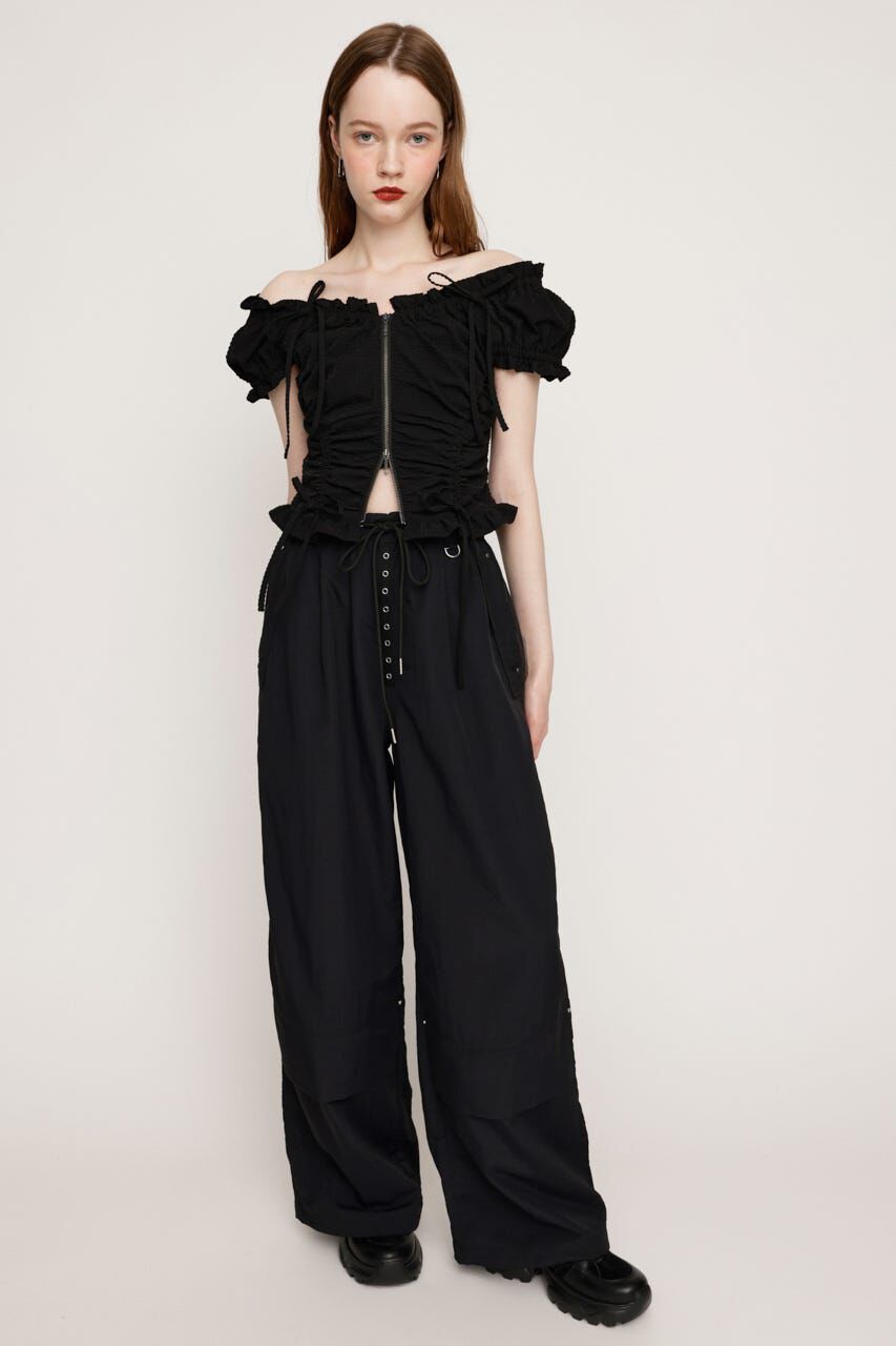 SLY「FRONT BUTTON STRAIGHT パンツ」|その他|