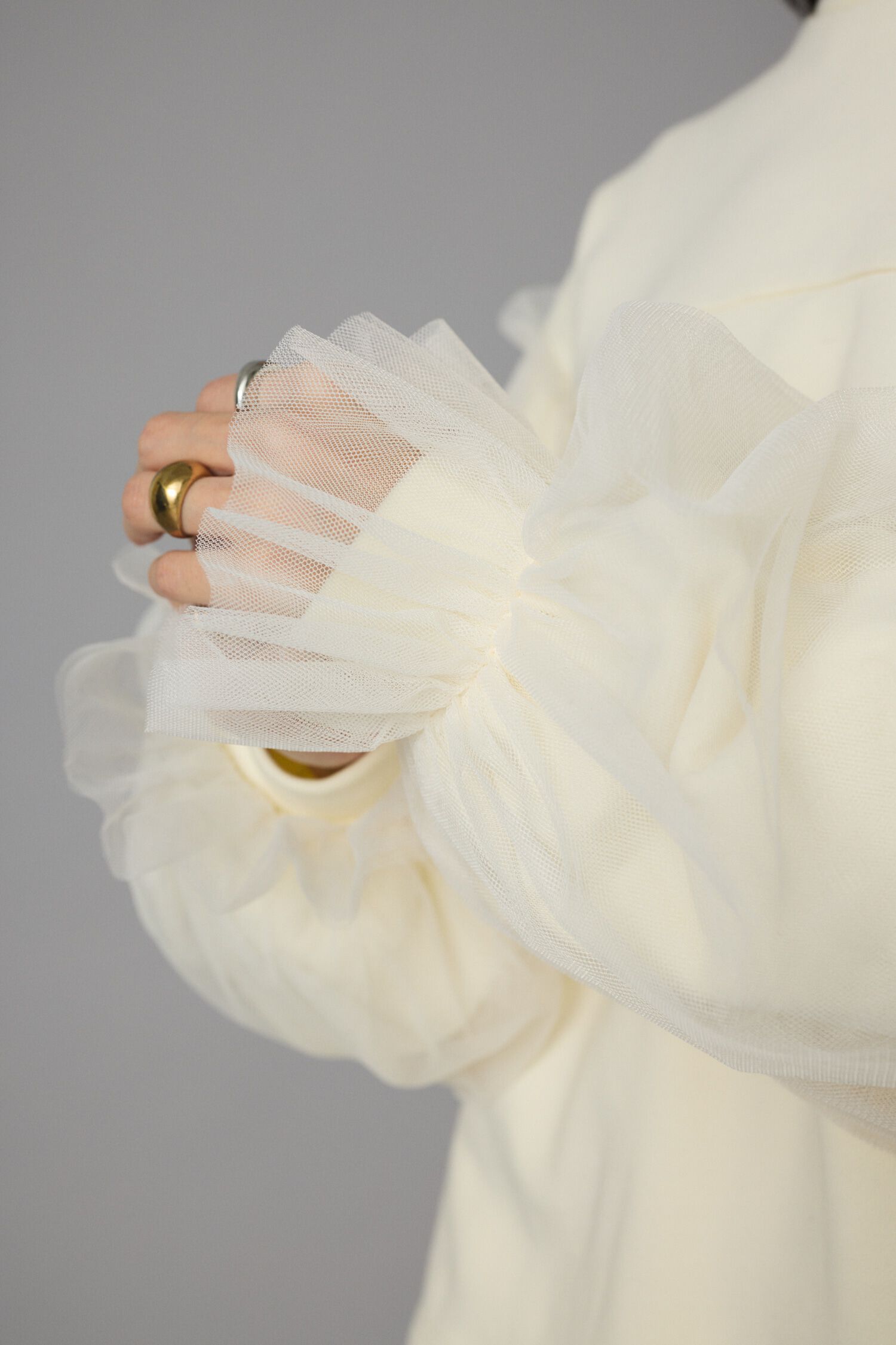 HeRIN.CYE「Tulle layer tops」|Tシャツ・カットソー|