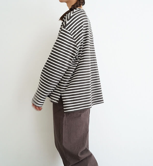 オローネ「サブリナボーダーロングスリーブ」|Tシャツ・カットソー|