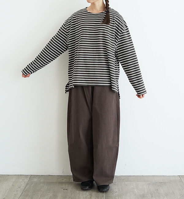 オローネ「サブリナボーダーロングスリーブ」|Tシャツ・カットソー|