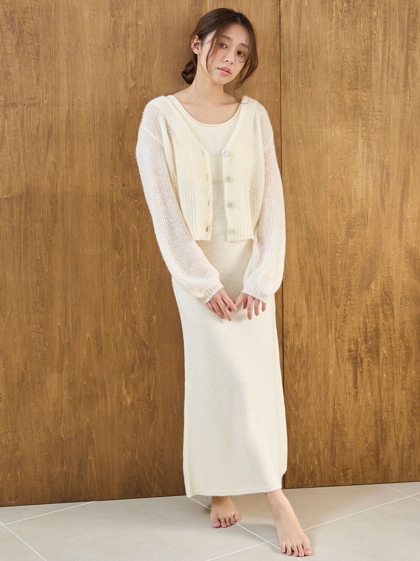SNIDEL HOME「モヘア風カーディガン」|ルームウェア|