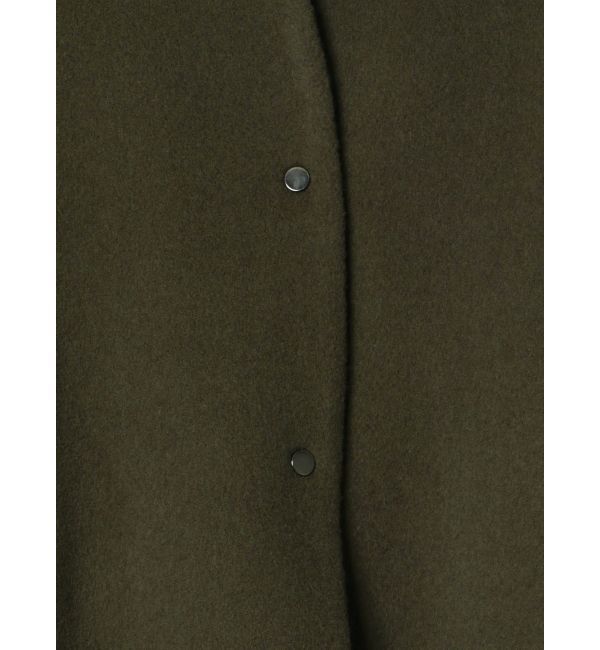 ELENDEEK「FORM SHORT WOOL CT」|ノーカラーコート|