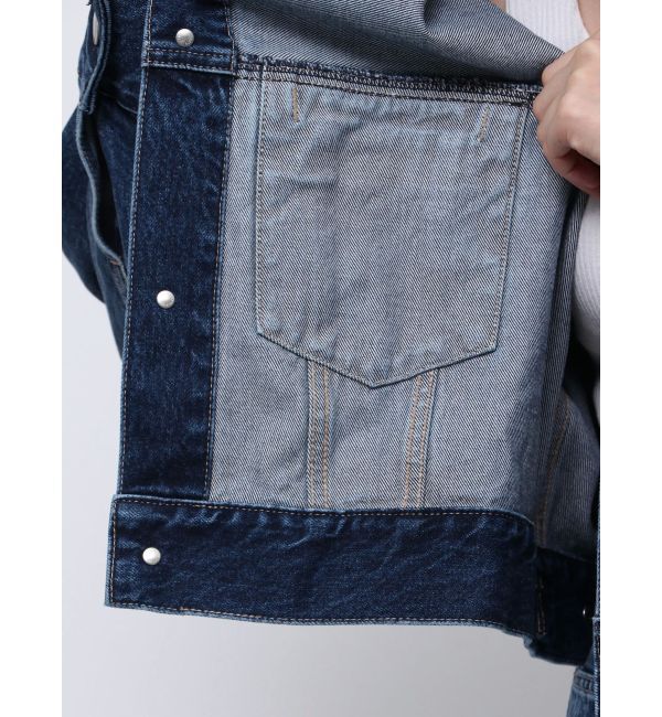 ELENDEEK「BACK FORM DENIM JK」|デニムジャケット|