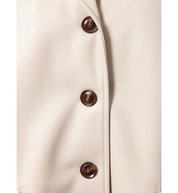 RESEXXY「シンセティックレザージャケット【セットアップ着用可能】」|テーラードジャケット|