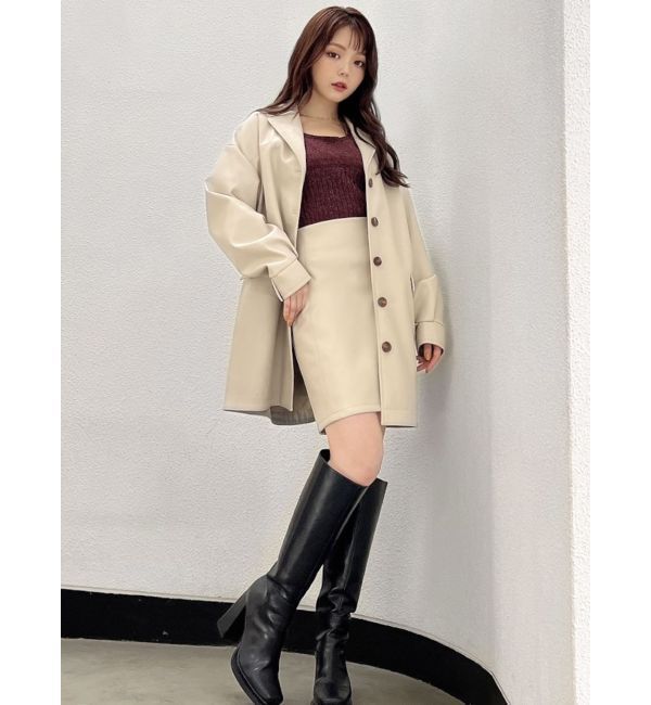 RESEXXY「シンセティックレザージャケット【セットアップ着用可能】」|テーラードジャケット|