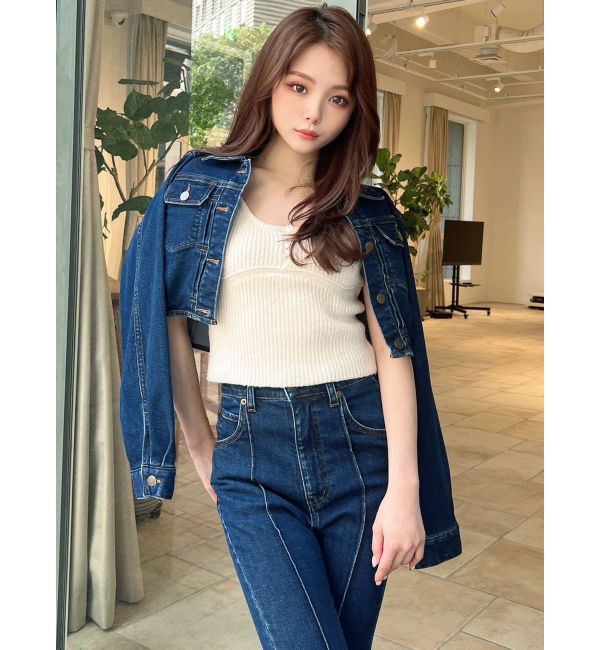 RESEXXY「クロップドジャケット【セットアップ着用可能】」|デニムジャケット|