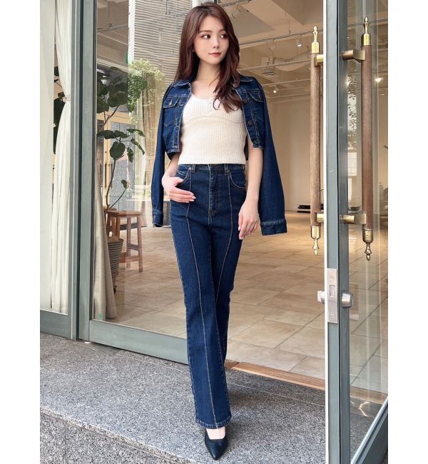 RESEXXY「クロップドジャケット【セットアップ着用可能】」|デニムジャケット|