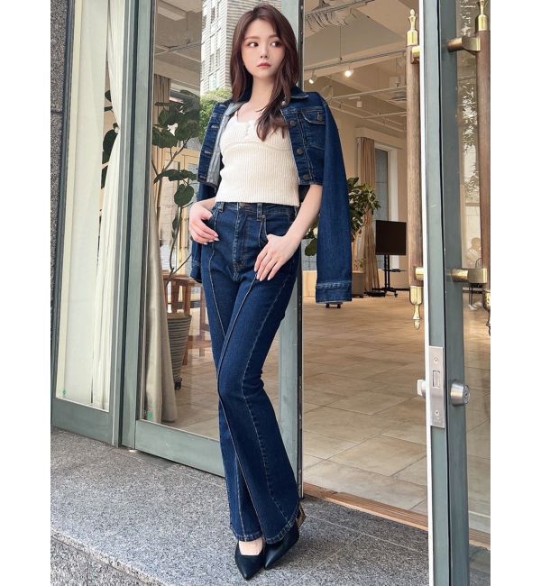 RESEXXY「クロップドジャケット【セットアップ着用可能】」|デニムジャケット|