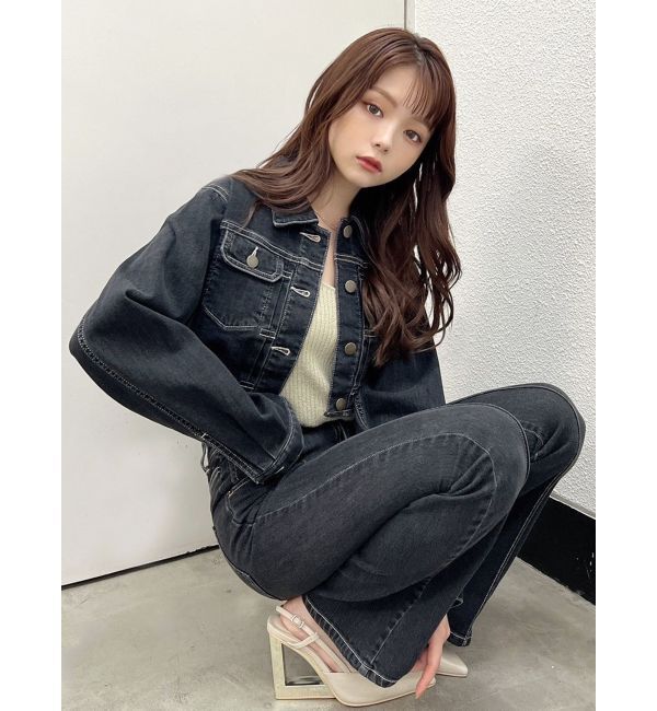 RESEXXY「クロップドジャケット【セットアップ着用可能】」|デニムジャケット|