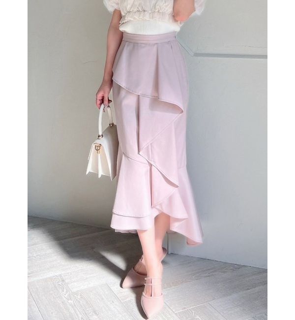 RESEXXY「カスケードマーメイドスカート」|スカート|ピンク