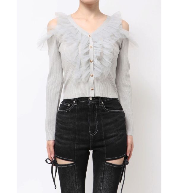 RESEXXY「シアーフリルニットトップス」|ニット・セーター|