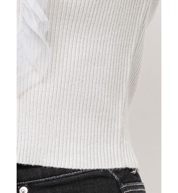 RESEXXY「シアーフリルニットトップス」|ニット・セーター|