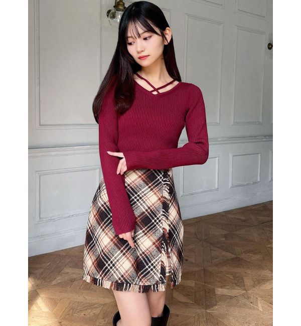 RESEXXY「フリンジラップミニスカート」|スカート|