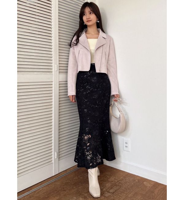 dazzlin「パステルコンパクトライダースジャケット」|ライダースジャケット|