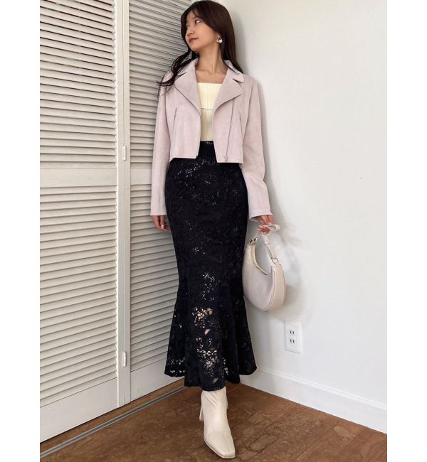 dazzlin「パステルコンパクトライダースジャケット」|ライダースジャケット|