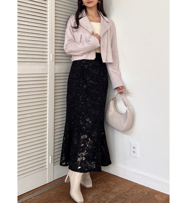 dazzlin「パステルコンパクトライダースジャケット」|ライダースジャケット|