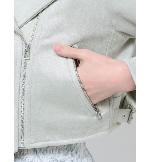 dazzlin「パステルコンパクトライダースジャケット」|ライダースジャケット|