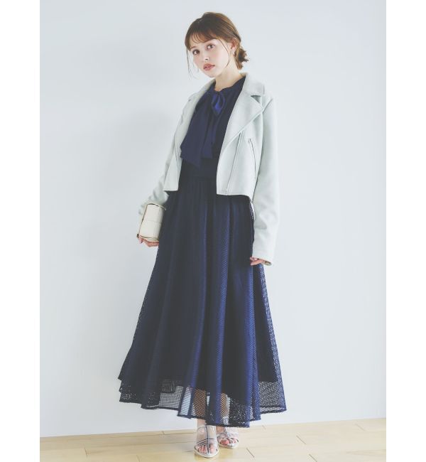 dazzlin「パステルコンパクトライダースジャケット」|ライダースジャケット|