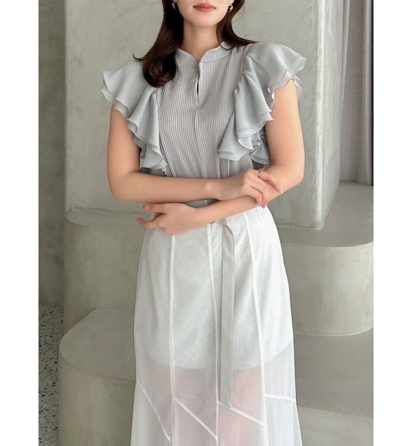 dazzlin「フロントホックフリルトップス」|Tシャツ・カットソー|