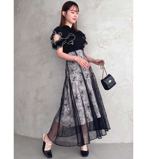 dazzlin「フロントホックフリルトップス」|Tシャツ・カットソー|