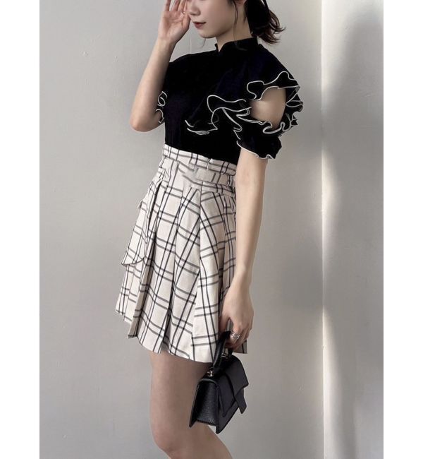 dazzlin「フロントホックフリルトップス」|Tシャツ・カットソー|