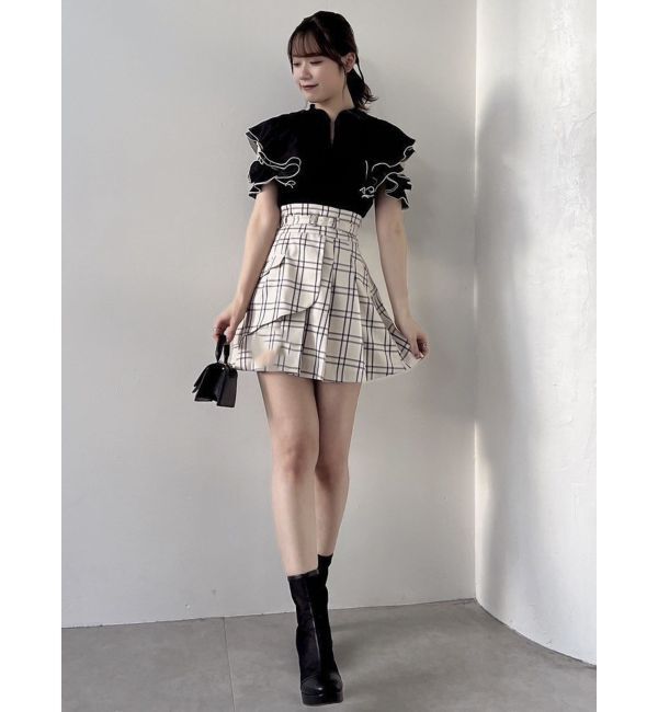 dazzlin「フロントホックフリルトップス」|Tシャツ・カットソー|