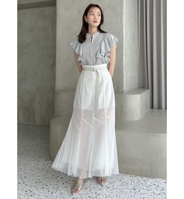 dazzlin「フロントホックフリルトップス」|Tシャツ・カットソー|