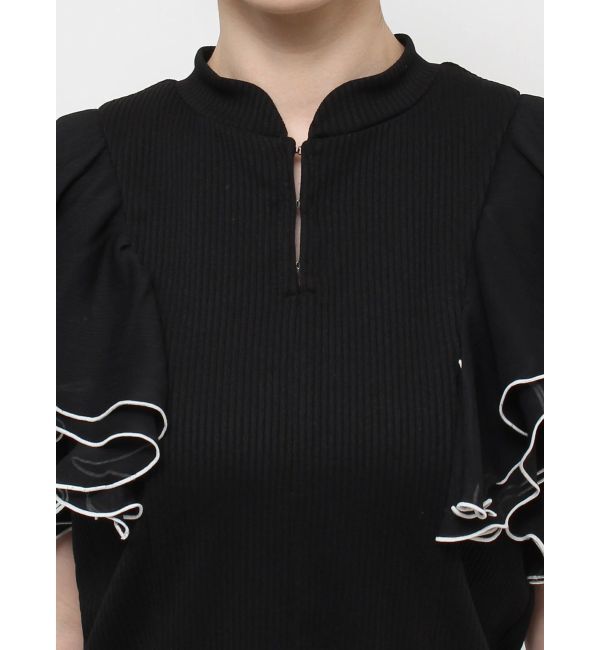 dazzlin「フロントホックフリルトップス」|Tシャツ・カットソー|