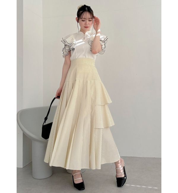 dazzlin「フロントホックフリルトップス」|Tシャツ・カットソー|