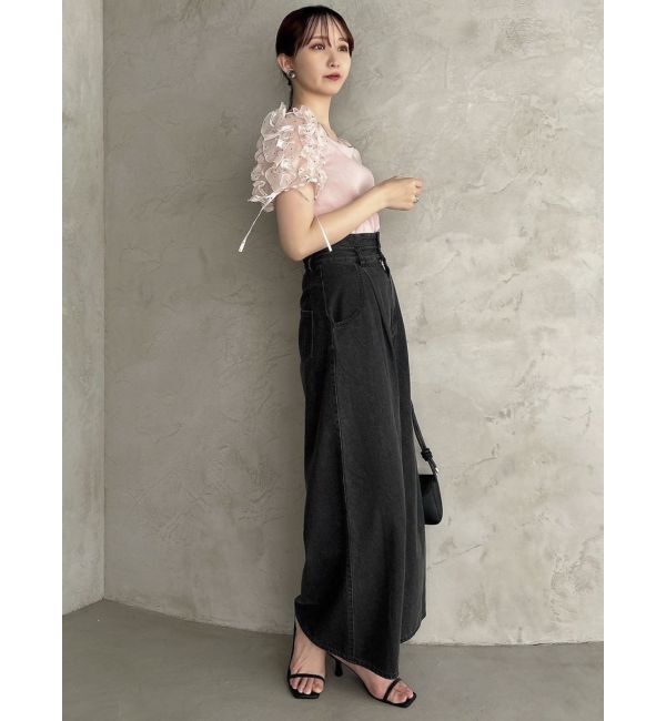 dazzlin「ショルダーボリュームフリルカットプルオーバー」|Tシャツ・カットソー|