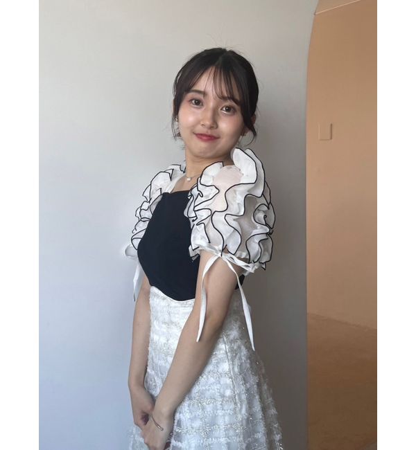 dazzlin「ショルダーボリュームフリルカットプルオーバー」|Tシャツ・カットソー|